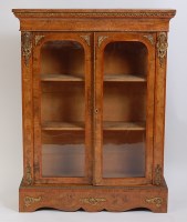 Lot 1458 - A Victorian walnut and figured walnut pier...