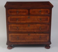 Lot 1464 - A good quality contemporary walnut chest, in...