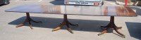Lot 1476 - A Regency style mahogany triple pillar dining...