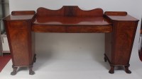 Lot 1485 - A Regency mahogany and ebony strung bowfront...