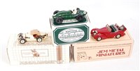 Lot 543 - Three various boxed mixed scale white metal...