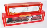 Lot 990 - Two Hornby locos, R2052 Princess class 'Queen...
