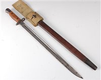 Lot 30 - A British 1907 pattern bayonet, the 43cm...