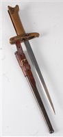 Lot 31 - A Pritchard-Greener revolver bayonet, having a...