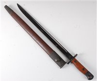 Lot 35 - An Australian 1907 pattern bayonet, having a...