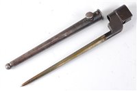 Lot 39 - A British No.4 Mk I spike bayonet, having a...