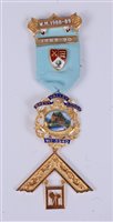 Lot 237 - A 9ct gold and enamelled Brent Valley Lodge...