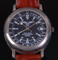 Lot 238 - A gentleman's R.A.F. steel cased wristwatch,...