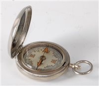 Lot 56 - A WW I military issue nickel cased pocket...