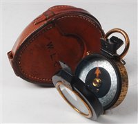Lot 60 - A WW I period private purchase brass and...