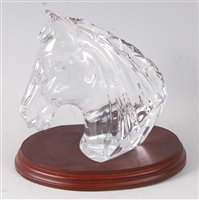 Lot 424 - A Waterford clear glass desk ornament in the...