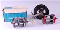 Lot 457 - A Penn Squidder No.140 multiplier reel, boxed,...