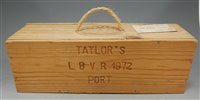 Lot 1255 - Taylors LBV Port 1972, one bottle (OWC)