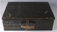 Lot 133 - A WW II German Prisoner of War painted wooden...