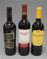 Lot 1019 - Campo Viejo 2015 Rioja, four bottles; Azinhaga...