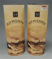Lot 1314 - Old Poulteney single malt Scotch Whisky, aged...