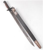 Lot 213 - A 1913 pattern Remington bayonet, the 43cm...