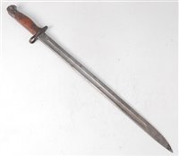 Lot 220 - A British 1907 pattern Lee Enfield bayonet,...