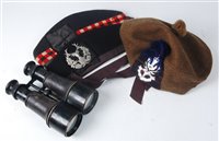 Lot 333 - A Seaforth Highlanders Tam o'shanter, together...