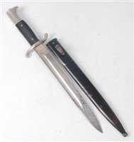 Lot 70 - A German Third Reich fireman's dress dagger,...