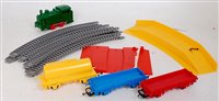 Lot 789 - Parts of a Triang Hornby play train, green...