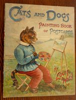 Lot 2003 - WAIN, Louis, Cats and Dogs Painting Book of...