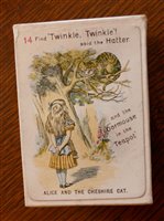 Lot 2014 - Alice in Wonderland card game, Thomas De La...