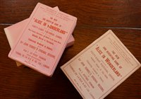 Lot 2014 - Alice in Wonderland card game, Thomas De La...