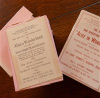 Lot 2014 - Alice in Wonderland card game, Thomas De La...