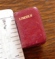 Lot 2048 - Miniature book, Addresses of Abraham Lincoln,...