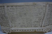 Lot 2443 - A 19th century Chinese Canton carved ivory...