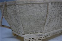Lot 2443 - A 19th century Chinese Canton carved ivory...