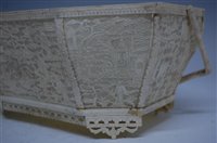 Lot 2443 - A 19th century Chinese Canton carved ivory...