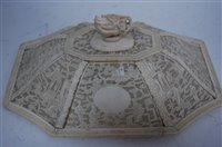 Lot 2443 - A 19th century Chinese Canton carved ivory...