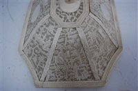 Lot 2443 - A 19th century Chinese Canton carved ivory...