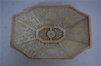 Lot 2443 - A 19th century Chinese Canton carved ivory...