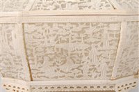 Lot 2443 - A 19th century Chinese Canton carved ivory...