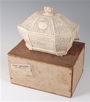 Lot 2443 - A 19th century Chinese Canton carved ivory...