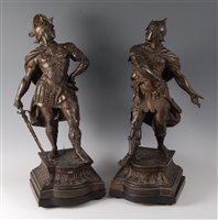 Lot 2395 - After Arthur Waagen (1833-1898) - Pair; Roman...