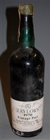 Lot 1273 - Taylor's 1970 Vintage Port, one bottle