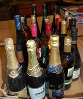 Lot 1184 - Assorted white and rosé table wines, to...