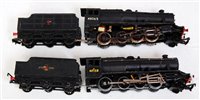 Lot 669 - 2 Hornby Dublo 2-8-0 engines and tenders both...