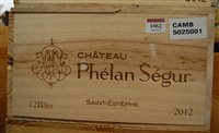 Lot 1062 - Château Phelan Segur 2012 Saint Estephe,...