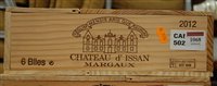 Lot 1068 - Château d'Issan 2012 Margaux, six bottles (OWC)