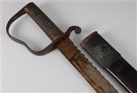 Lot 212 - An 1856 pattern Pioneer sword the 57cm saw...