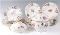 Lot 2075 - A circa 1815 John Rose Coalport part dinner...
