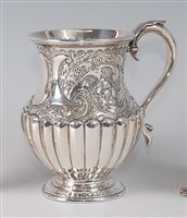 Lot 2140 - A late Victorian silver pedestal jug, the...