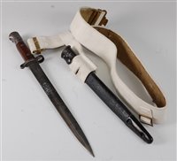 Lot 81 - A British 1903 pattern bayonet, the 30.5cm...