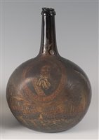 Lot 2111 - A circa 1700 Dutch commemorative painted onion...