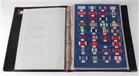Lot 320 - A large collection of medal dress ribbons...